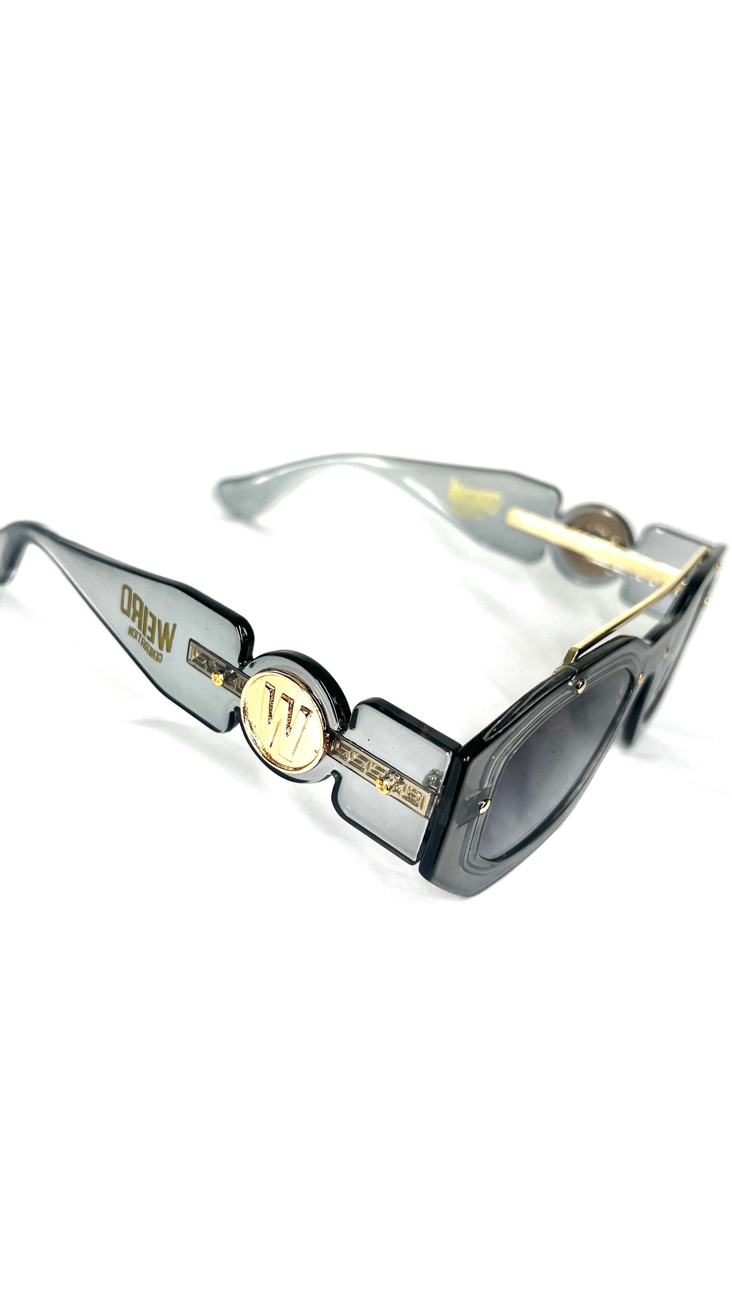 WEIRD GOLD FRAME SUNGLASSES