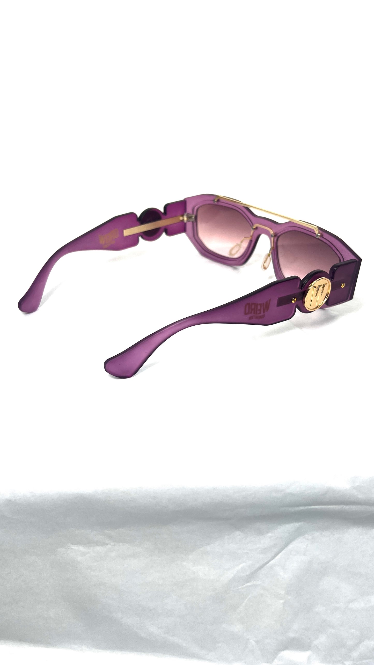 WEIRD GOLD FRAME SUNGLASSES