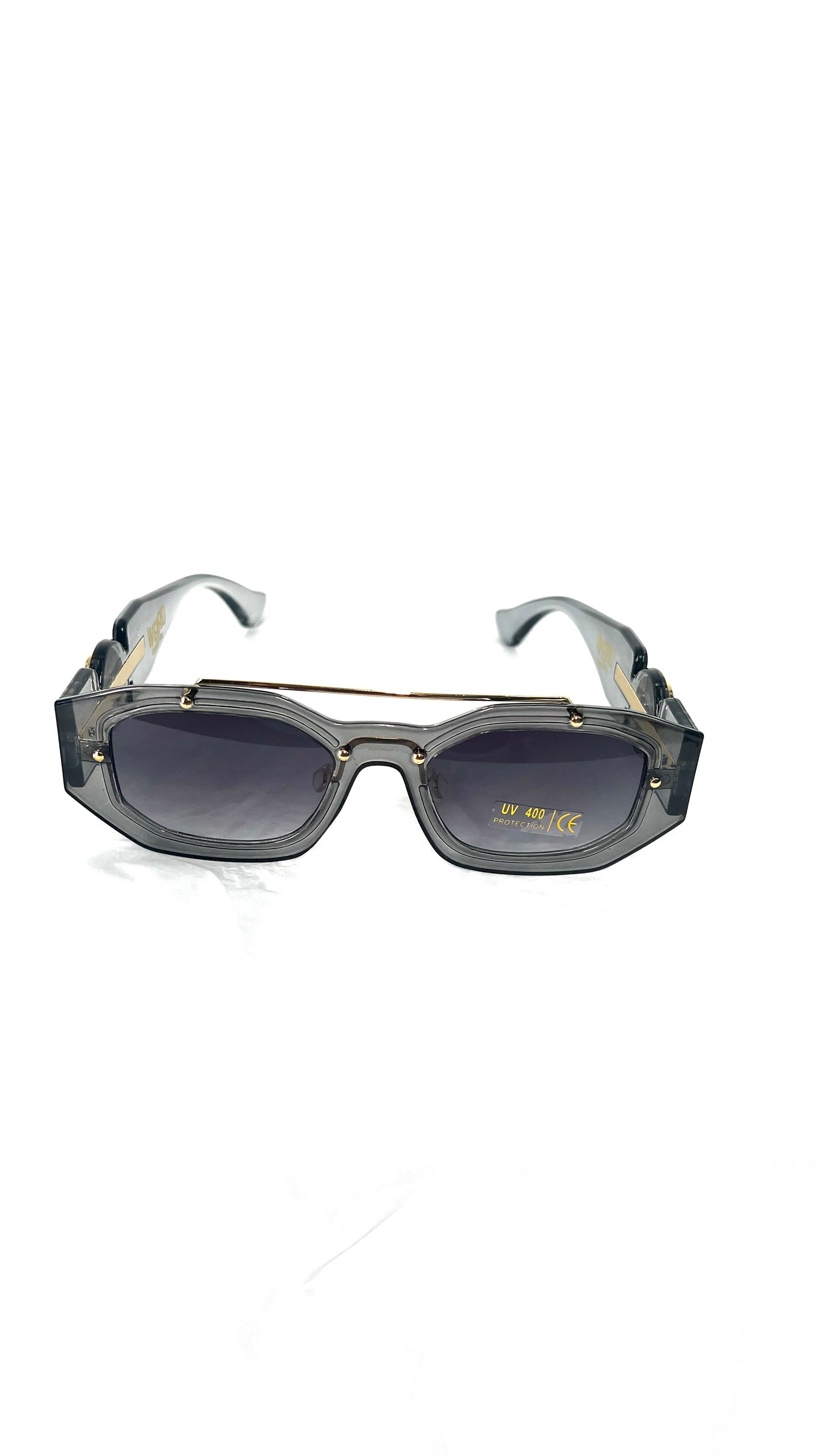 WEIRD GOLD FRAME SUNGLASSES
