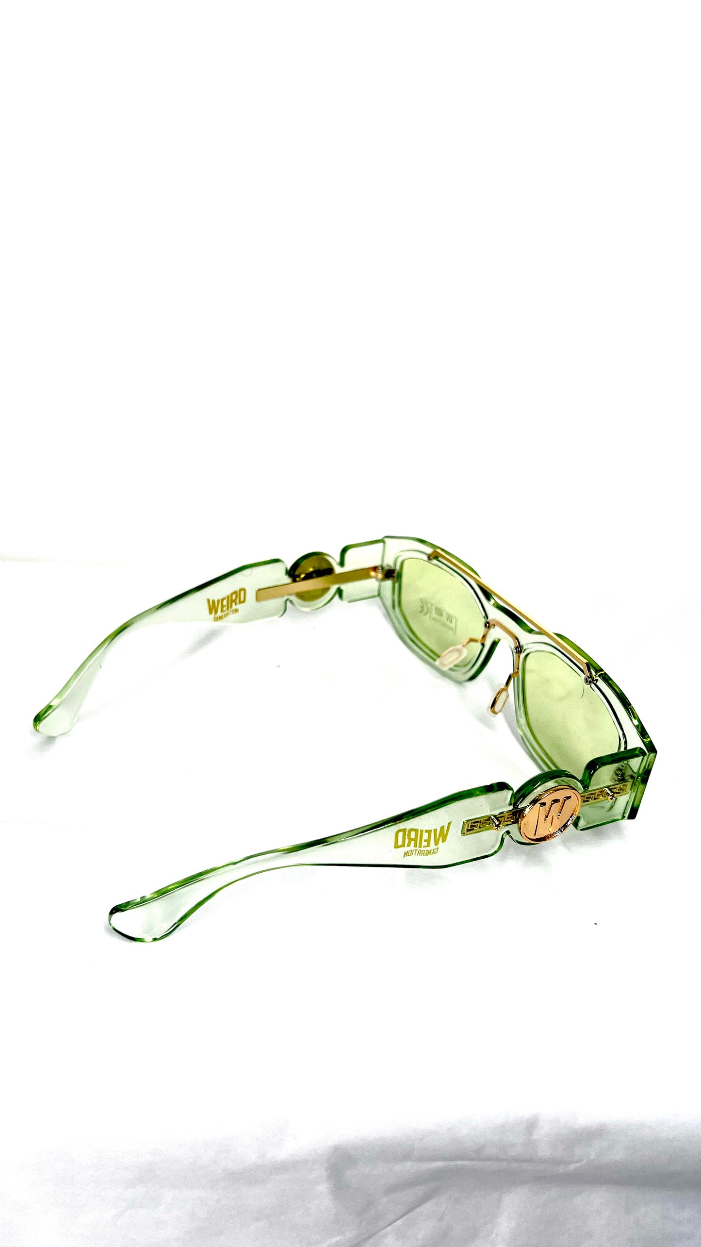 WEIRD GOLD FRAME SUNGLASSES