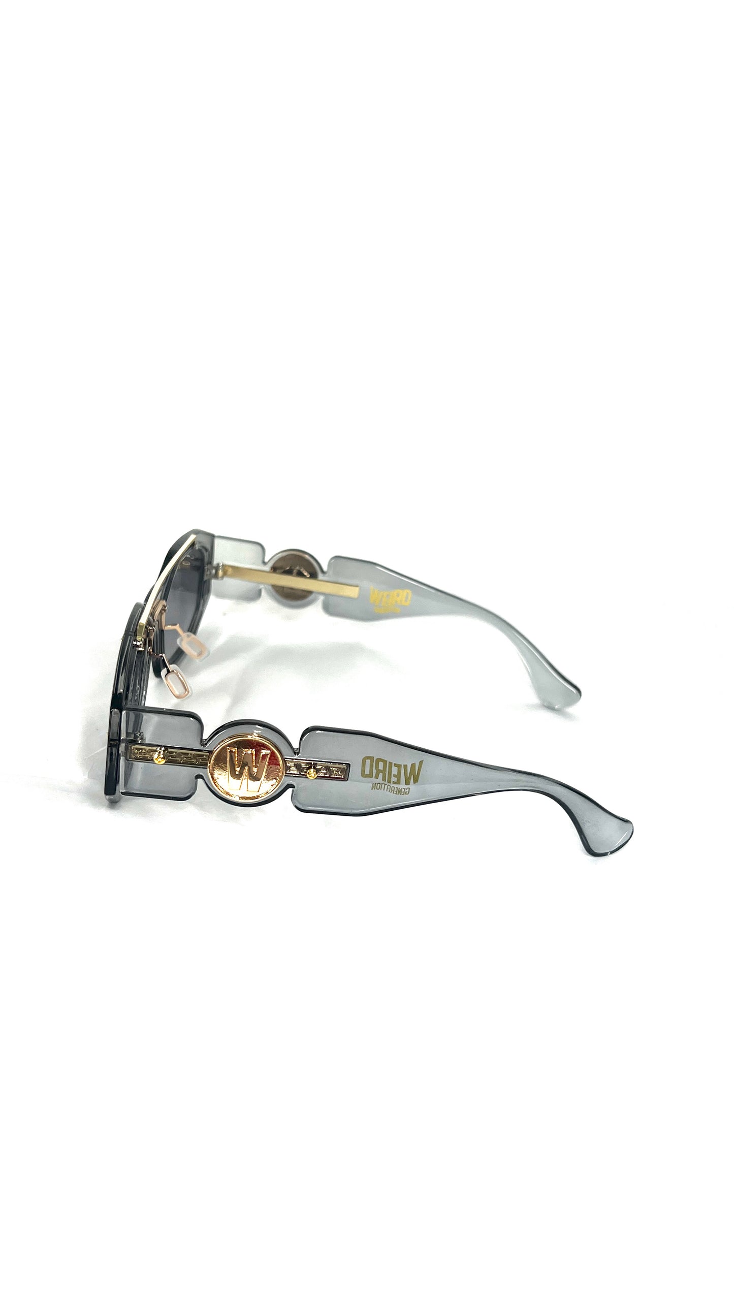 WEIRD GOLD FRAME SUNGLASSES