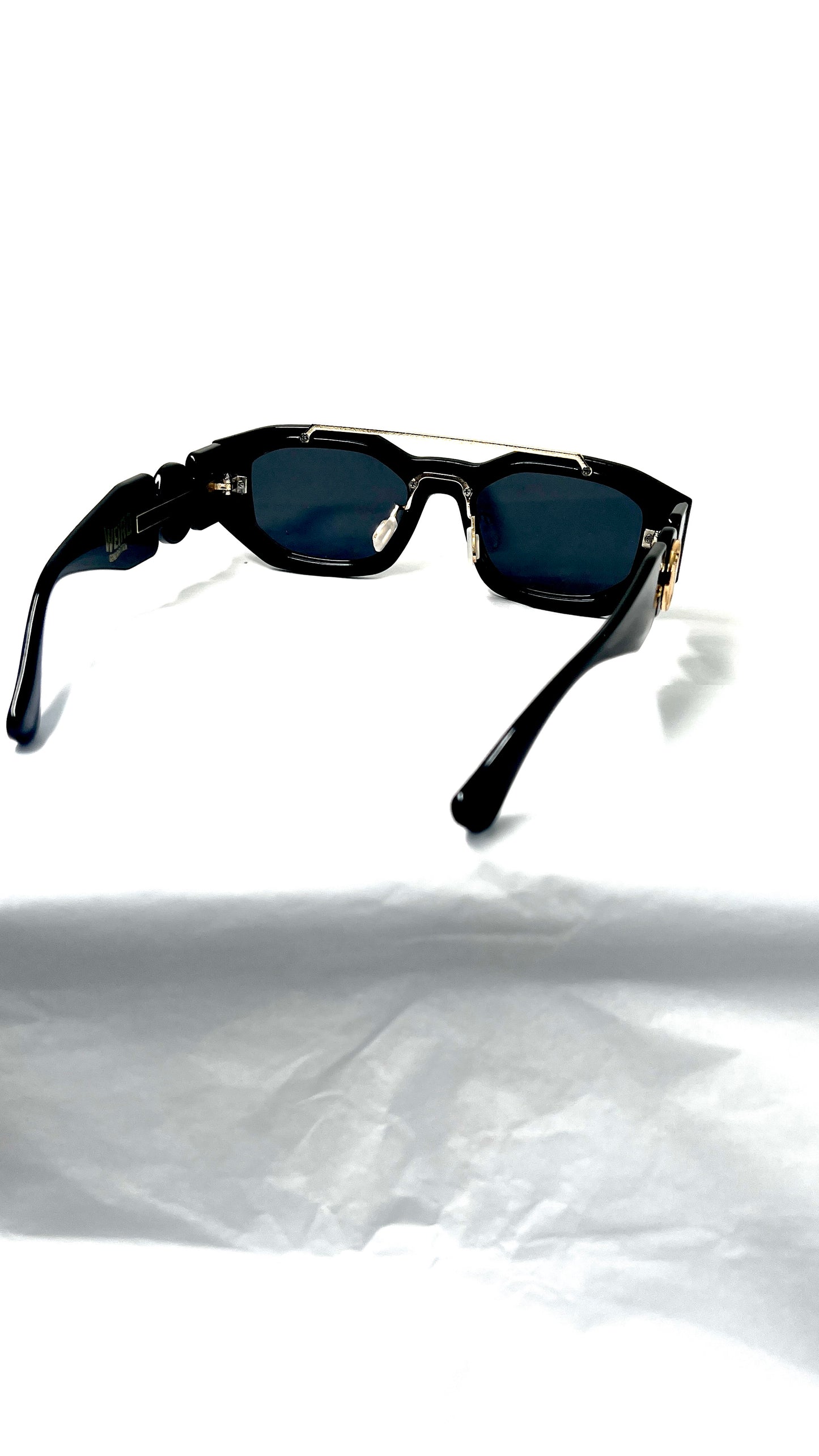 WEIRD GOLD FRAME SUNGLASSES