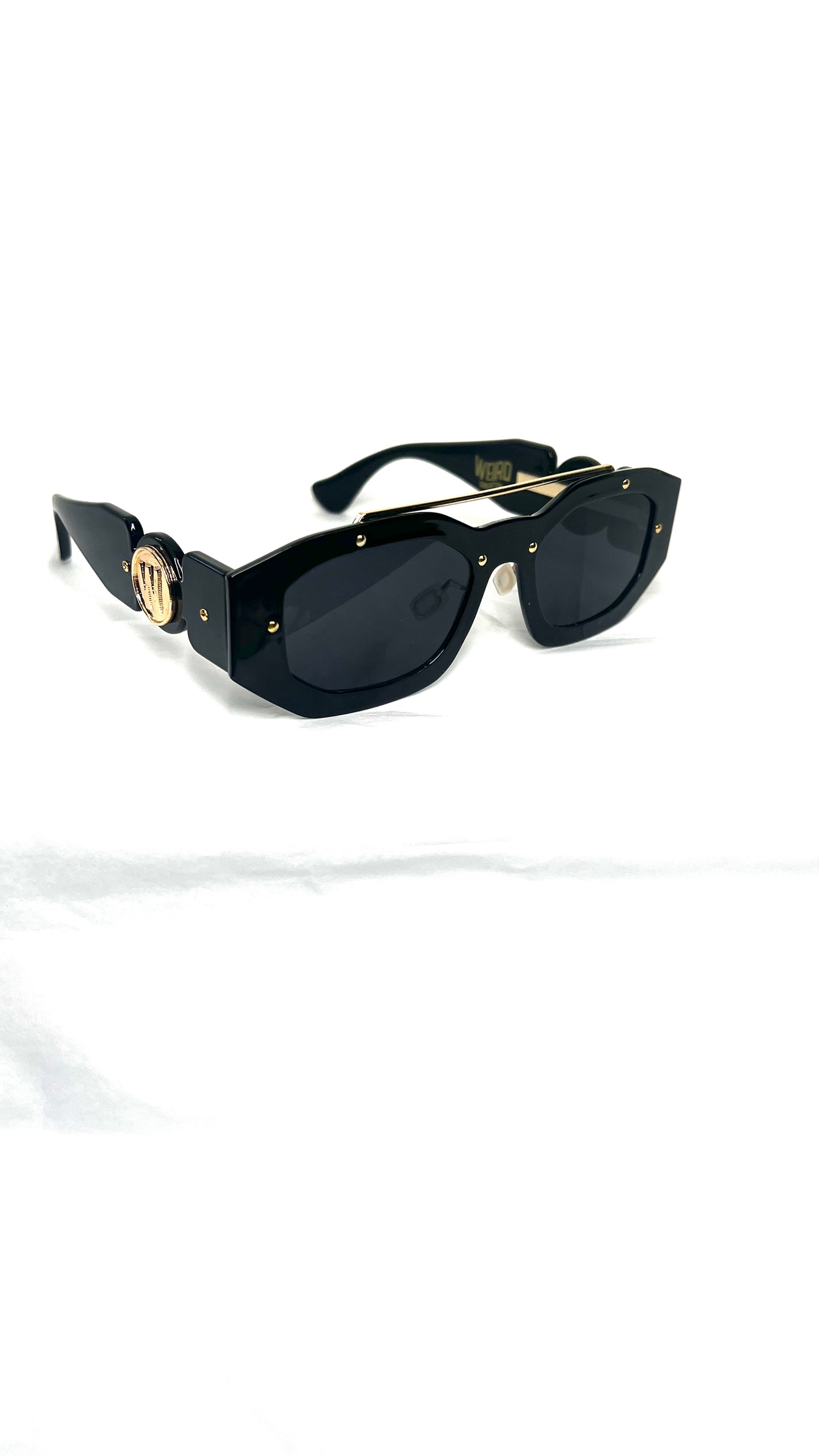 WEIRD GOLD FRAME SUNGLASSES