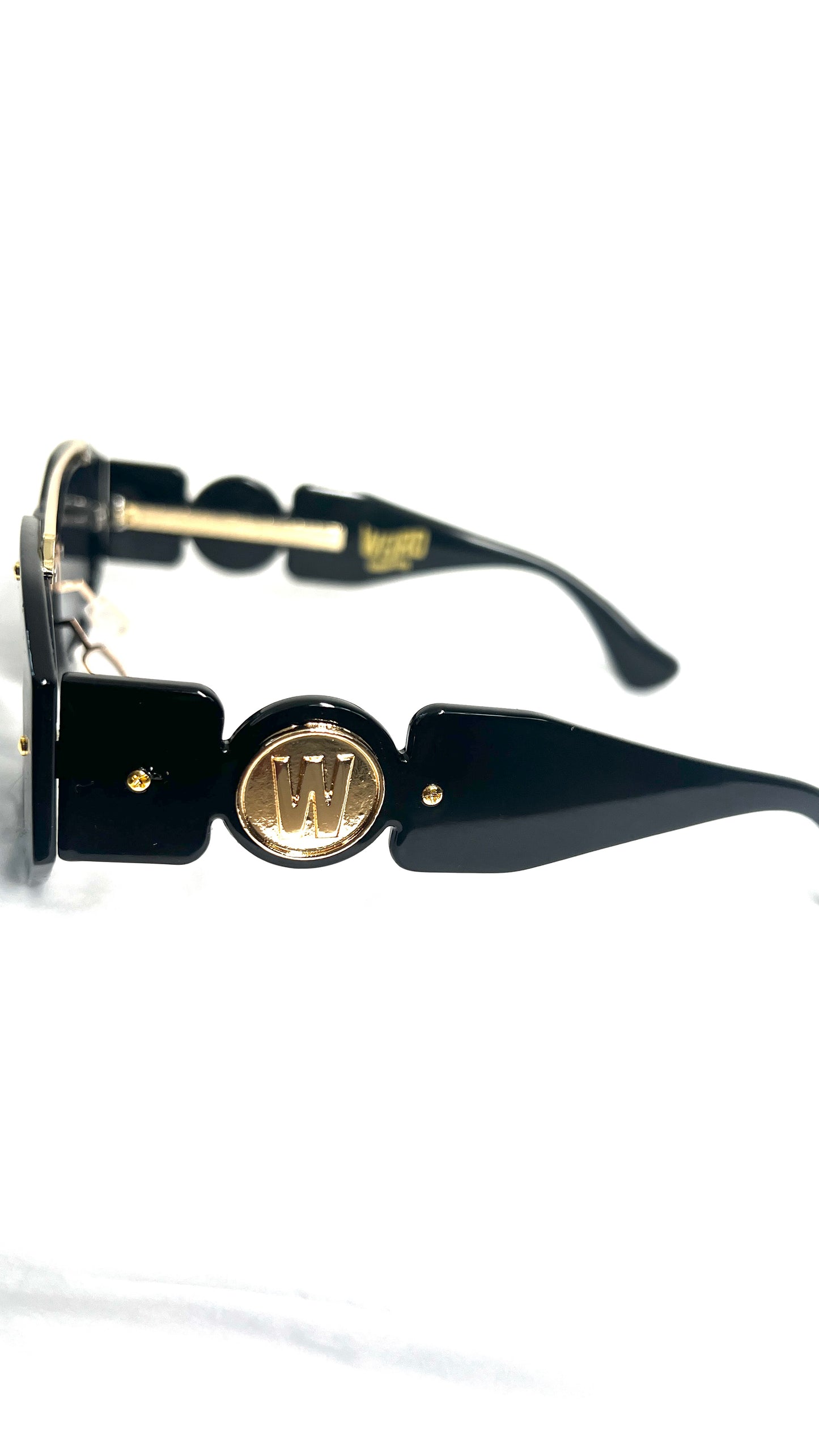 WEIRD GOLD FRAME SUNGLASSES