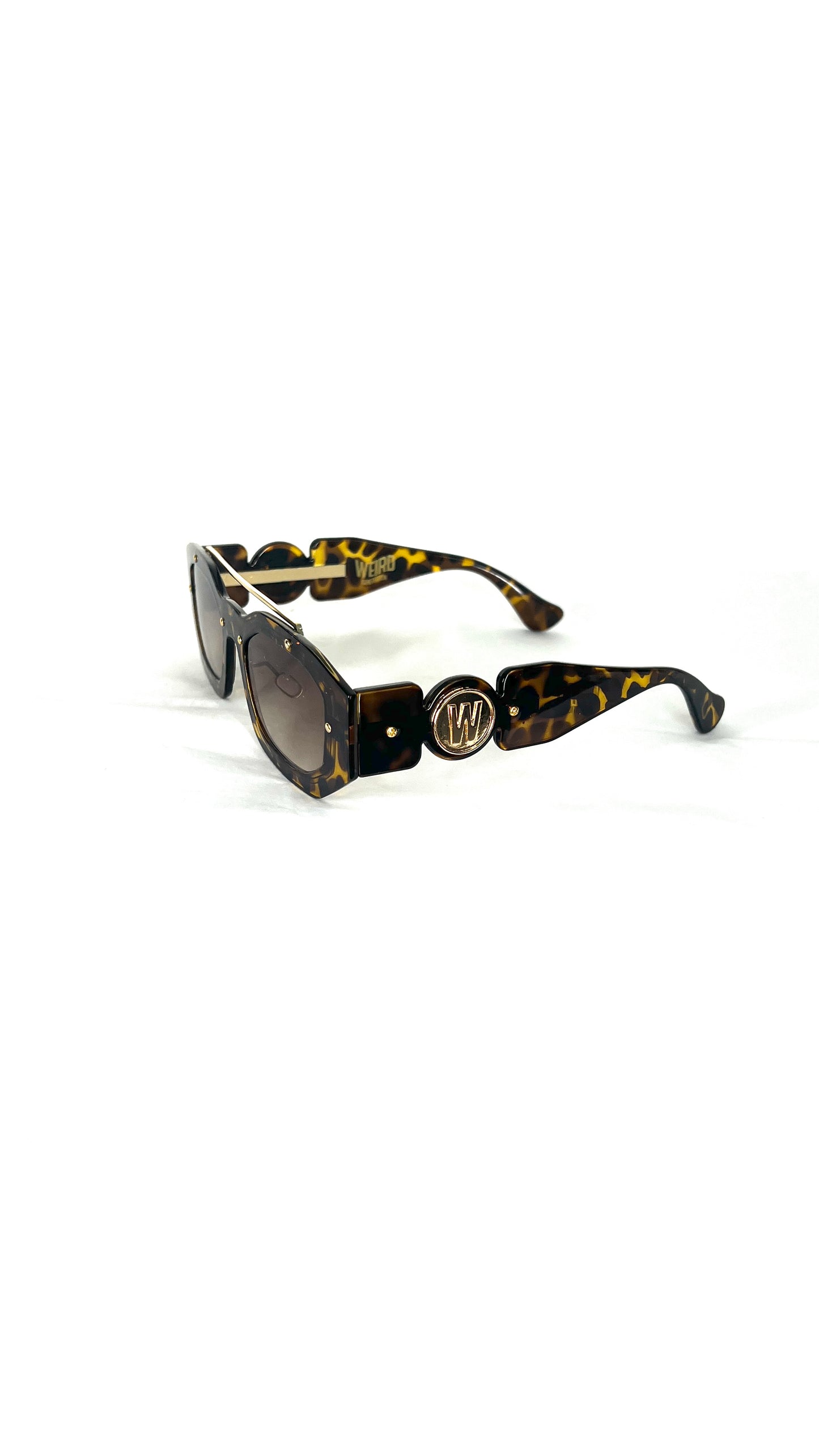 WEIRD GOLD FRAME SUNGLASSES