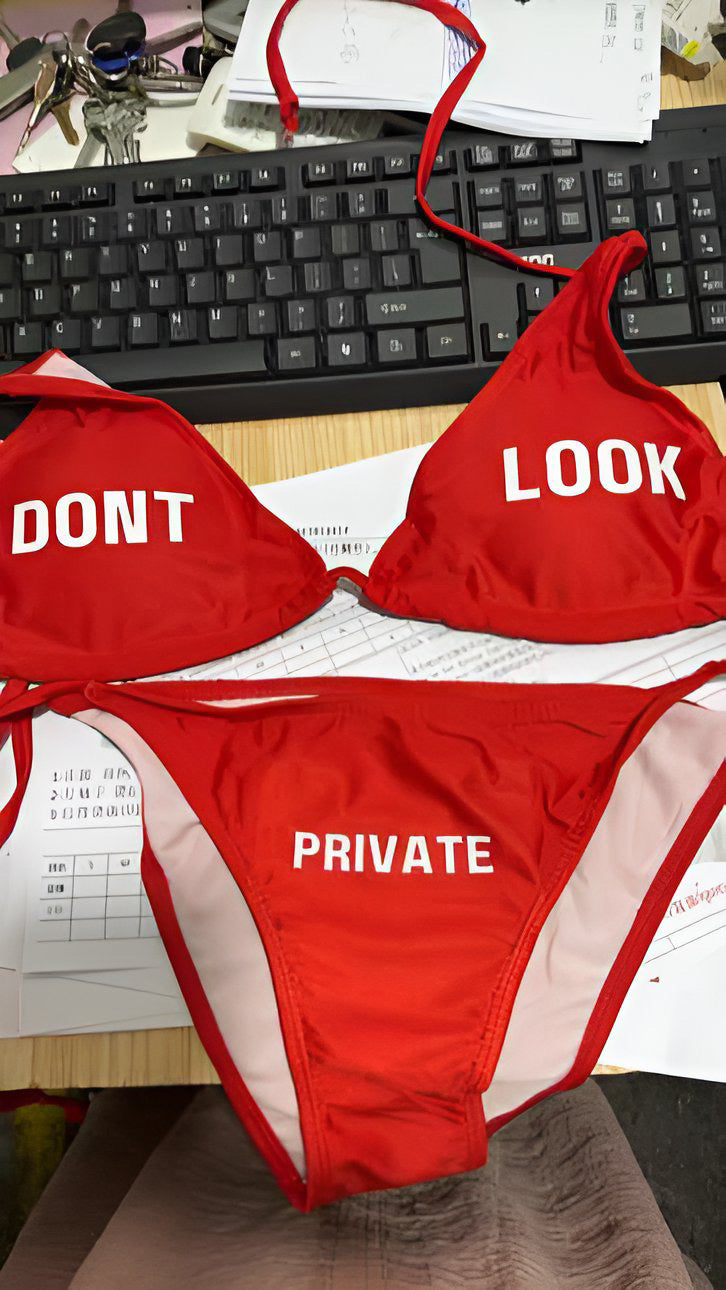 “ DONT LOOK” PRIVATE BIKINI