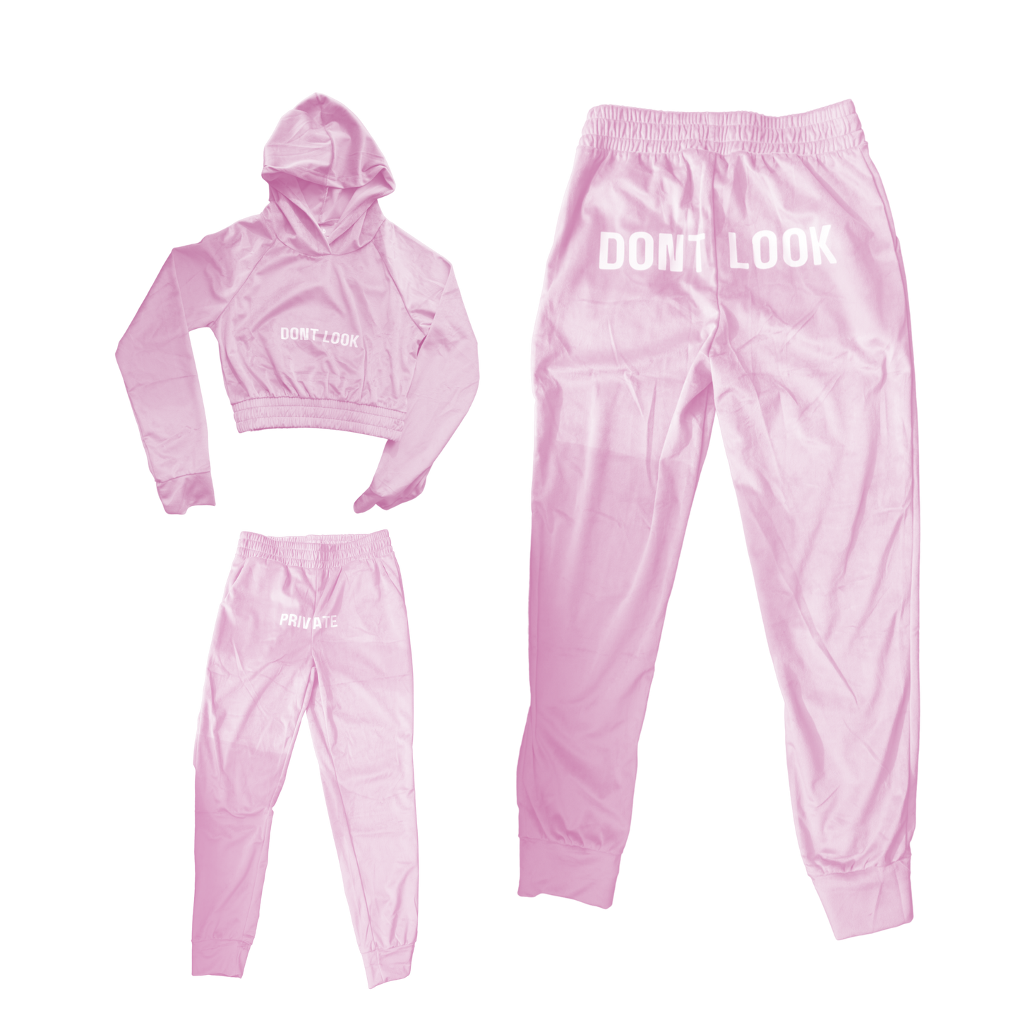 The Private Cropped Jogger Set