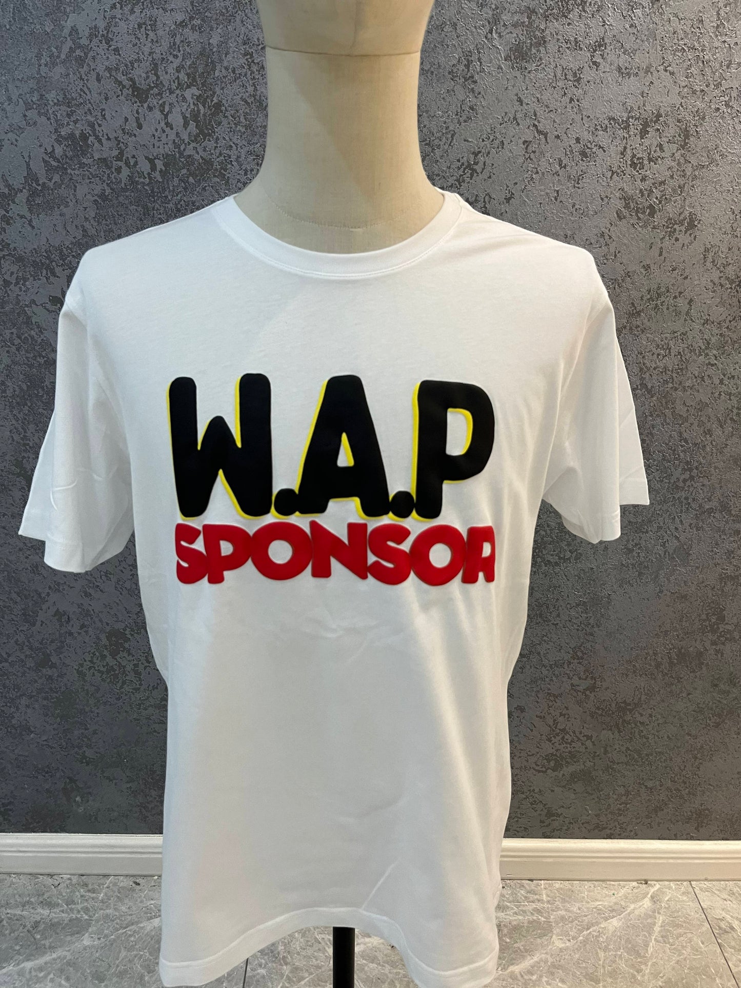 the WAP SPONSOR tee